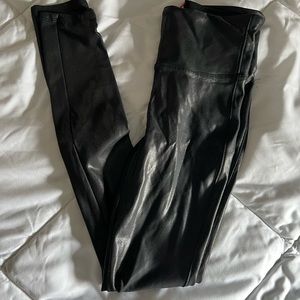SPANX Faux Leather Leggings | Size XS